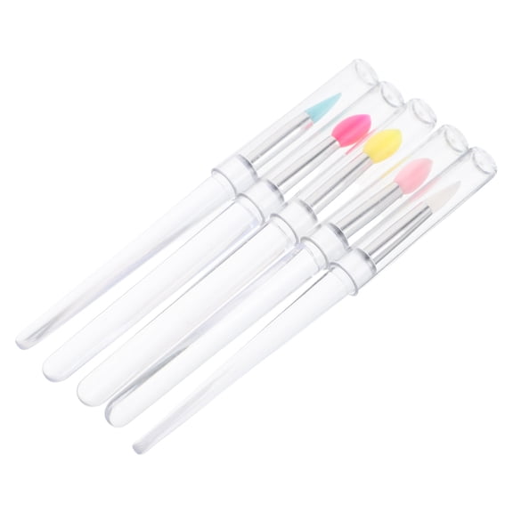 WEUVEB 5-Pack Silicone Makeup Applicator Set for Eye Cream and Blush, Soft Reusable Beauty Tools for Home Use