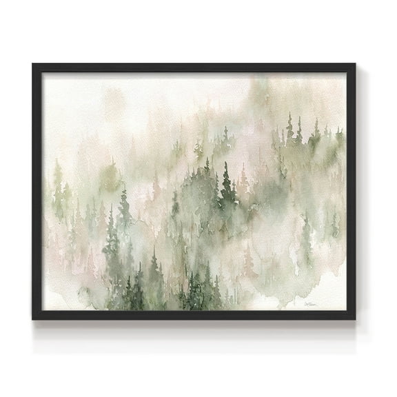 Misty Mountain Sides by Carol Robinson - Restickable Framed Giclée Print