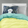 thumbnail image 2 of Carolines Treasures BB5059PILLOWCASE Blue Flowers Maltese Fabric Standard Pillowcase Standard multicolor, 2 of 2