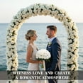 thumbnail image 6 of 12Pcs Ivory White Velvet Artificial Roses, Pure Silk Bridal Flowers for Wedding Bouquet, Church Decor & Christmas Centerpieces, 6 of 6