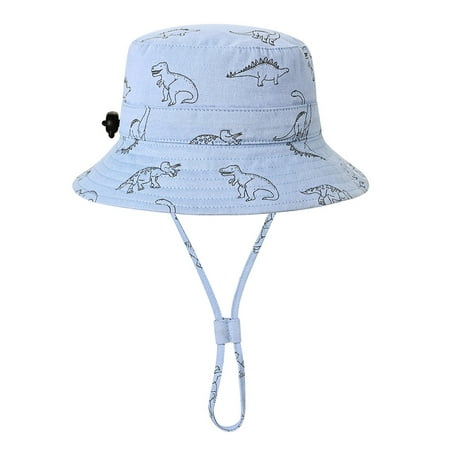

Toddler Summer Dinosaur Prints Basin Hat Outdoor Sun Visor Adjustable Fisherman s Hat Children s Sunscreen Hat&Cap Kids Hats Boys