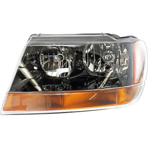 Left Driver Side Headlight Assembly - Compatible with 1999 - 2002 Jeep Grand Cherokee 2000 2001