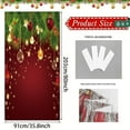 thumbnail image 3 of Festive Christmas Santa Claus Door Banner Decorative Polyester Holiday Door Cover with Christmas Tree , Perfect for Indoor and Outdoor Christmas Decorations 71 x 35in E, 3 of 9