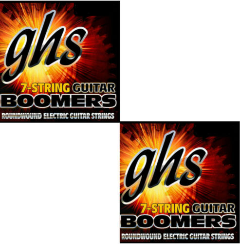 GHS　Medium　Boomers　Guitar　Electric　Strings　2-Packs　Roundwound　7-String　10-60