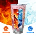thumbnail image 6 of KLL Abstract Pink Gold Splash Print 40oz Stainless Steel Insulated Car Cup with Spillproof Lid - Keep Your Drink Hot or Cold on the Go-Straw Three-piece Set, 6 of 8