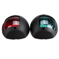 thumbnail image 3 of 2 Pcs Marine Led Side Light Ip66 Waterproof Navigation Signal Light Dc12V-24V 3W Black, 3 of 9