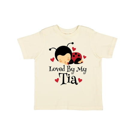 

Inktastic Tia Aunt Loves Me Ladybug Boys or Girls Toddler T-Shirt