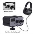thumbnail image 4 of Adaptador de Audio para DSLR, Adaptador Mezclador de Audio para Micrófono con Monitoreo en Tiempo Real, Mezclador de Cámara con Puerto de 3,5 mm y Dos Canales., 4 of 5