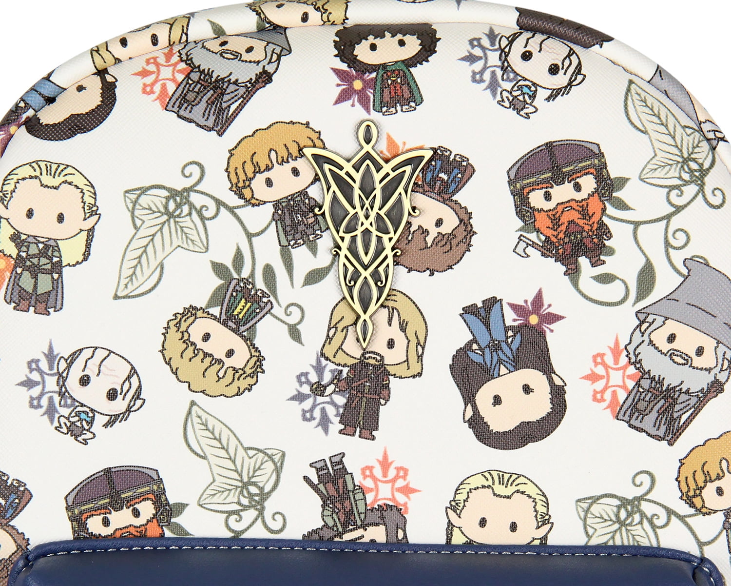 3536 The Lord Of The Rings Allover Chibi Character Pattern Faux Leather Amazon.com: Bioworld The Lord Of The Rings Allover Chibi  main image 3