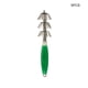 thumbnail image 2 of Anzuelos de plantilla de calamar de tres capas Efectivo Evitar el desacoplamiento Girar Noctilucente ABS Acero de alto carbono Duro Afilado Paraguas Gancho Señuelos Verde 5pcs Inevent OD019649-05, 2 of 7