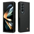 thumbnail image 6 of Elehold PU Leather Case for Samsung Galaxy Z Fold 4 7.6 inch Ultra Slim Luxury Leather and Soft TPU with Shockproof Lens Screen Protection Support Wireless Charging Phone Cover Folding Case,Black, 6 of 8