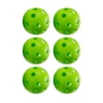 thumbnail image 4 of Moyitang Indoor Pickleball Balls 26 Holes Professional Golf Hollow Ball for Indoor Courts Green 6pcs, 4 of 9