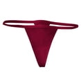 thumbnail image 4 of Womens Thong Low-Rise Seamless Sexy Underwear Threaded Cotton Panties, 4 of 8