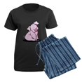 thumbnail image 5 of CafePress - Sitting Pig Women's Dark Pajamas - Women's Short Sleeve Print T-Shirt and Pants Dark Cotton Pajama Set, 5 of 7