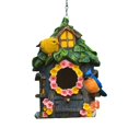 thumbnail image 2 of Adorno de pájaro azul Kusrkot de resina para casitas de pájaros, 2 of 8