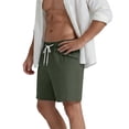 thumbnail image 6 of happyYEE Men’s Quick Dry Shorts with Zipper Pockets Drawstring Elastic Waist Casual Shorts Outdoor Running Sport Shorts for Men,Green-a,,S, 6 of 7