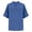 Blue, variant on BODOAO Women's V Neck Pullover Blouse 2026 Trendy Half Button up Split Summer Tops Casual Half Sleeve Shirts Relaxed Fit Plain T-Shirts Vacation Beach Wear Blue L