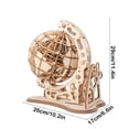 thumbnail image 3 of DIY Mechanical Globe Building Kit Wooden 3D Puzzle with Gear Transmission Geography Learning Model for 9-11 Years, 3 of 7