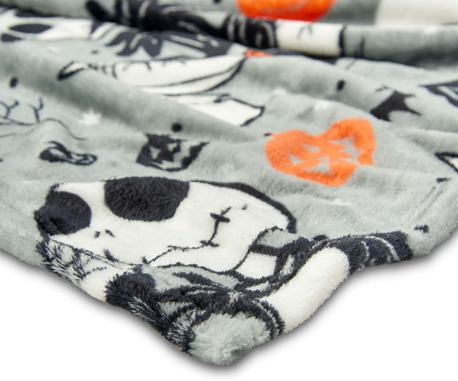 Kuscheln Halloween Throw Blanket, Nightmare Before Christmas Silk Touch Throw Blanket, Soft Cozy Fleece Blankets for Women Men, Ideal Halloween Gifts, 50x60