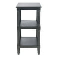 thumbnail image 3 of SAFAVIEH Cassie Amish Style Black Rectangle Wood End Table (19.8 in. W x 15 in. D x 30 in. H), 3 of 9
