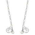 thumbnail image 1 of Runner Silhouette in 1/2'' Disc Silvertone Face Mask Necklace, 1 of 2