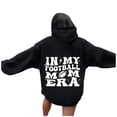 thumbnail image 1 of WEAIXIMIUNG Sweat à Capuche pour Enseignant 3X, Imprimé Lettre de Football pour Femmes (Style 3), 1 of 5