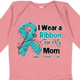 thumbnail image 4 of Inktastic Mom Ovarian Cancer Ribbon Boys or Girls Long Sleeve Baby Bodysuit, 4 of 5