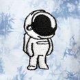 thumbnail image 2 of Dalix Astronaut Embroidered Fleece Tie Dye Wash Long Sleeve Crewneck Sweatshirt Mens in Tie Dye Blue L Large, 2 of 5