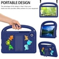 thumbnail image 3 of Dteck Crossbody Strap Kids Case for Samsung Galaxy Tab A9 8.7-inch (SM-X110/X115/X117),Cute EVA Hand Grip Case Shockproof Kickstand Cover with Shoulder Strap,Navyblue, 3 of 6