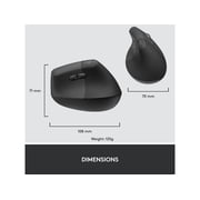 Logitech Vertical Wireless Mouse Business Edition 910-006491