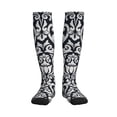 thumbnail image 3 of Compression Socks for Women and Men - Classica Floral Baroque Pattern Compression Socks Circulation for Workout, 3 of 8