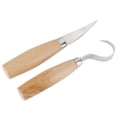 thumbnail image 3 of Juego de herramientas para tallar Madera 2 uds Sailing para carpintería cuchillos rectos y doblados, 3 of 10