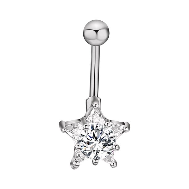 Anillo de ombligo de acero inoxidable Anillo de ombligo de mariposa brillante Clavo de ombligo Wmkox8yi sjalhkljlk1366
