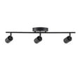 thumbnail image 4 of VidaLite LED Track Fixture 7W Three Bulb Fixed Rail Ceiling Lighting with Rotating Heads 3000K Modern Interior Spotlight for Kitchen Art and Living Room 1470 Lumens, 3, Black, 4 of 4