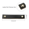thumbnail image 2 of Unique Bargains Leather Furniture Handles Drawer Knobs Pulls Black Gold 5.4", 2 of 5