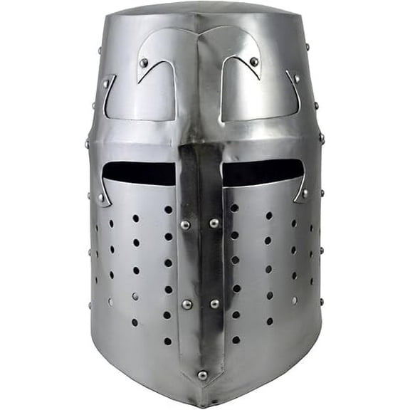 THOR INSTRUMENTS Medieval Sugarloaf Crusader Helmet Sugar Loaf Helmet Role Play Costume Rustic Vintage Home Decor Gifts