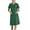 Green, variant on Yghzkop Women's V-Neck Medical Scrub Dress Healthcare Work Uniform Lapel Button Pocket Midi Dress Lightweight Stretch Nursing Dress Easy Care Solid