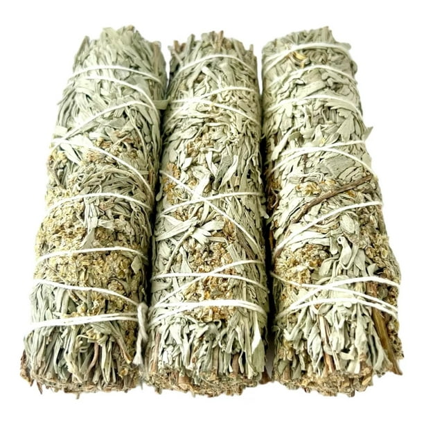 Sahumerio de Salvia Azul 10 cm – Pack de 3 Piezas Aroma Herbal Suave para Espacios de Armonía y Decoración Natural