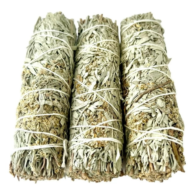 Sahumerio de Salvia Azul 10 cm – Pack de 3 Piezas Aroma Herbal Suave para Espacios de Armonía y Decoración Natural