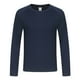 thumbnail image 2 of pstuiky mangas largas para hombre, Camisa deportiva de manga larga raglán con cuello redondo, transpirable y elástica, de color liso, para hombre Tops casuales para hombres xxxl, 2 of 9