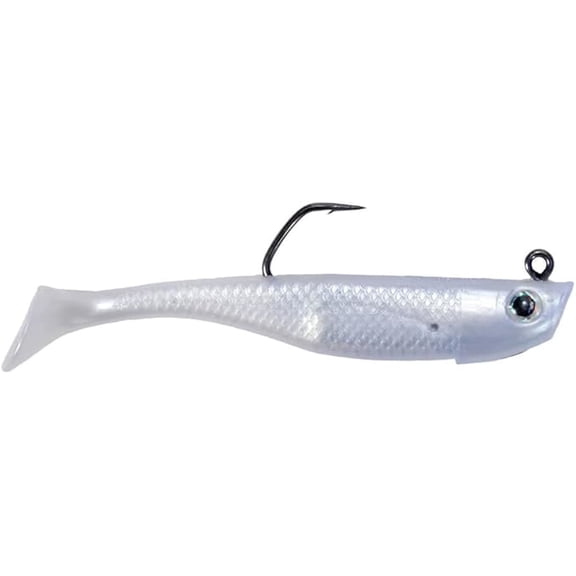 Hogy Lures Protail Paddle Swimbait - 6.5" (2 oz.) - Bone