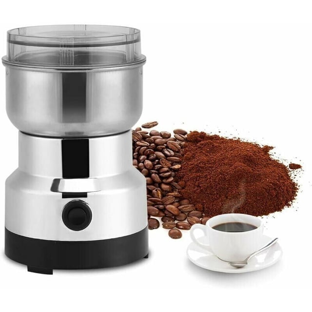 Electric Coffee Grinder Nut and Grain Grinder, Stainless Steel Food Grinder Coffee Grinder and Electric Mixer Grinder for Coffee Beans, Flaxseed, etc.