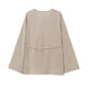 thumbnail image 5 of HH TRAF para mujer, blusa estilo kimono de manga larga con cuello en V y cordones para mujer, nueva blusa holgada informal asimétrica con cinturón liso para mujer, 5 of 5