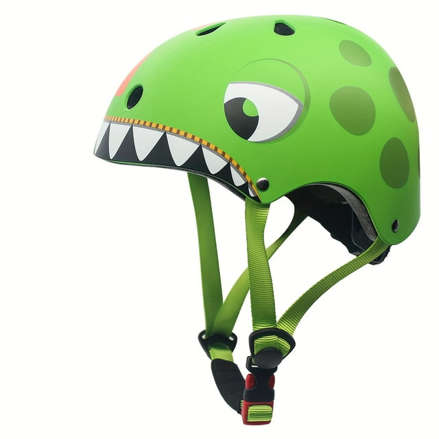 EIMELI Bicycle Helmet Kids Cartoon Safety Head Protection for Kids 5+ Years Light Weight Breathable for Bicycle Fun Design Colorful Helmet Lightweight Plastic Young Cyclists