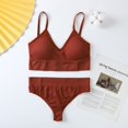 thumbnail image 2 of Women's Soft Padded Bralette Lingeire Set Sports Bra Sets 3 pcs, 2 of 4