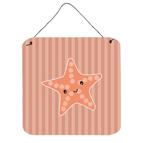 Carolines Treasures BB7126DS66 Starfish Wall or Door Hanging Prints 6HX6W multicolor