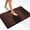 Brown, variant on MudFree Bathroom Rugs, Quick Dry Washable Chenille Bath Mat with Rubber Back Non Slip, Light Gray, 31"X20"