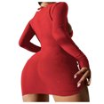 thumbnail image 4 of Tponi Swimsuit For Women 2024 One-Piece Elastic Red Bikini Clear S, 4 of 9