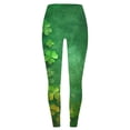 thumbnail image 6 of Xdegoge St. Patricks Day Leggings for Women Full Length Clover Pattern Stretchy Yoga Pants Comfortable Casual Wear Festival and Holiday Outfits, 6 of 6