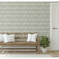 thumbnail image 5 of S4Sassy Peel & Stick Textured Vinyl Wallpaper, Geometric Stripe Print Contact Paper Waterproof- Green,25"x240", Removable Modern Wall Covering for Home Decor in Bedrooms & Living, Renter Space, 5 of 9